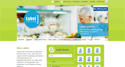 Desktop Screenshot of label-online.de