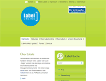 Tablet Screenshot of label-online.de